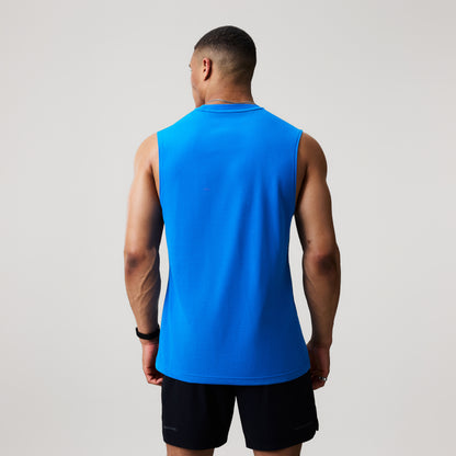 Mens Tempo+ Training Tank Blue