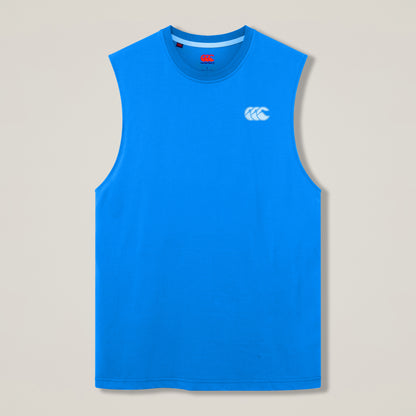 Mens Tempo+ Training Tank Blue