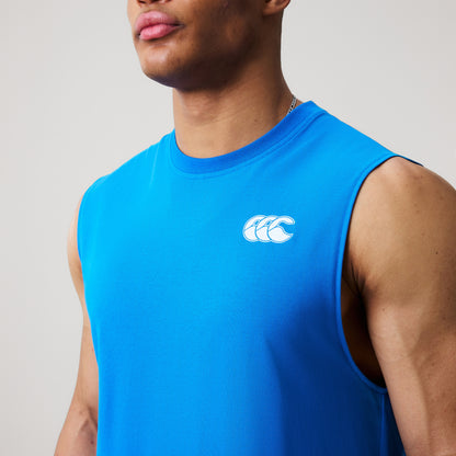 Mens Tempo+ Training Tank Blue