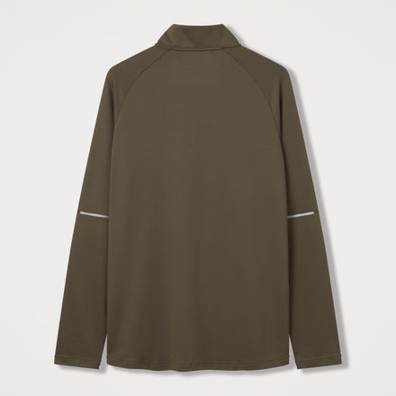 Mens Tempo+ 1/4 Zip Green