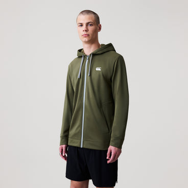 Mens Tempo+ Full-Zip Hoody Green