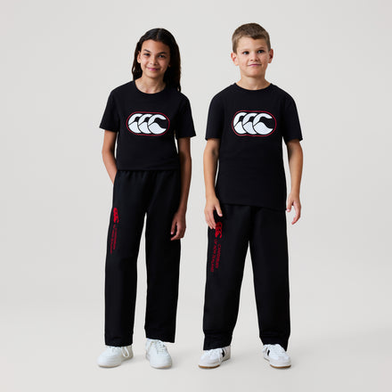 Junior Open Hem Stadium Pant Black