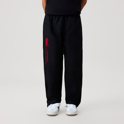 Junior Open Hem Stadium Pant Black