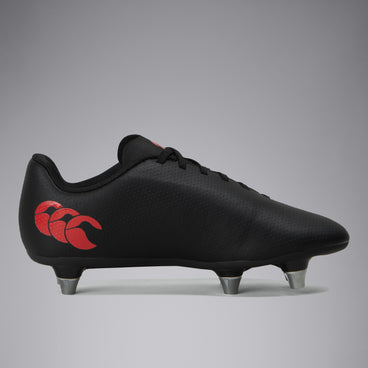 Junior Unisex Speed Razenior Soft Ground Boots Black/White