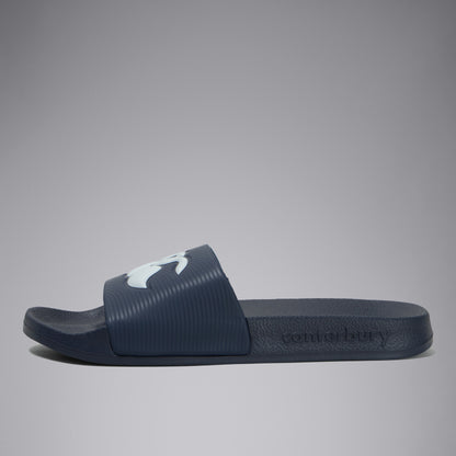 Adult Unisex Wide Fit Slide White/Navy