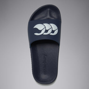 Adult Unisex Wide Fit Slide White/Navy