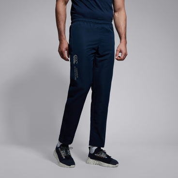 Mens Tapered Open Hem Stadium Pant Navy