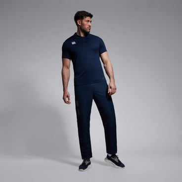 Mens Tapered Open Hem Stadium Pant Navy