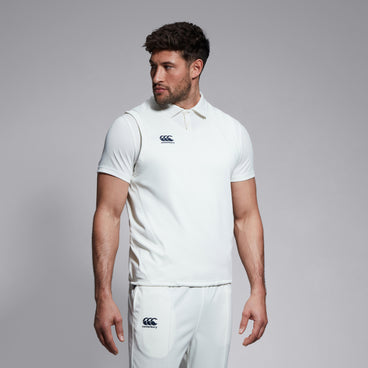 Mens Sleeveless Cricket Overshirt Cream
