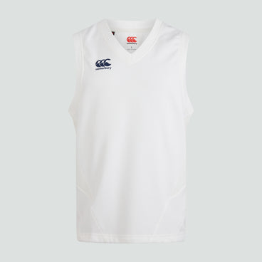Mens Sleeveless Cricket Overshirt Cream