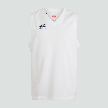 Mens Sleeveless Cricket Overshirt Cream