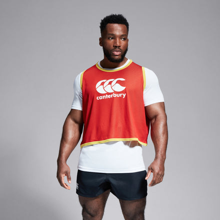 Adult Unisex Reversible Bib Red/Yellow