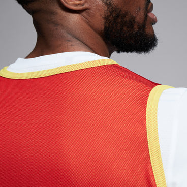 Adult Unisex Reversible Bib Red/Yellow
