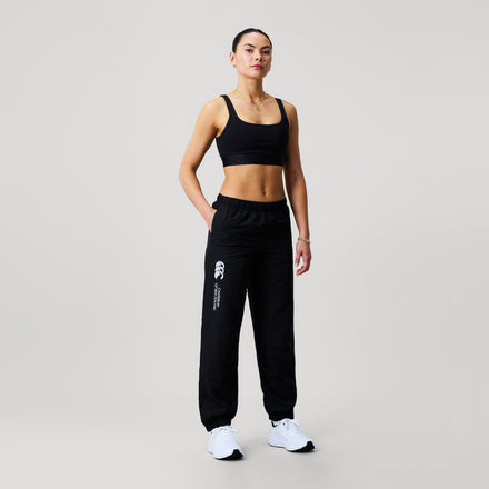 Womens Cuffed Hem Stadium Pant Black