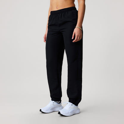 Womens Cuffed Hem Stadium Pant Black