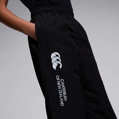 Junior Unisex Open Hem Stadium Pant Black