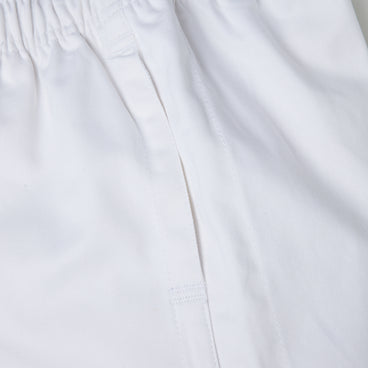 Junior Unisex Professional Cotton Short White