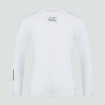 Junior Unisex Thermoreg Long Sleeved Top White