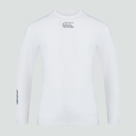 Junior Unisex Thermoreg Long Sleeved Top White