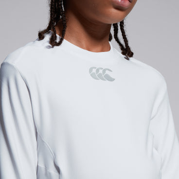 Junior Unisex Thermoreg Long Sleeved Top White