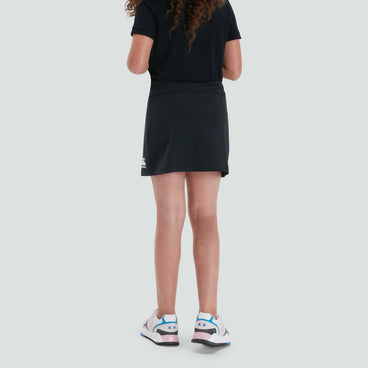 Junior Unisex Plain Skort Black