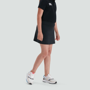 Junior Unisex Plain Skort Black