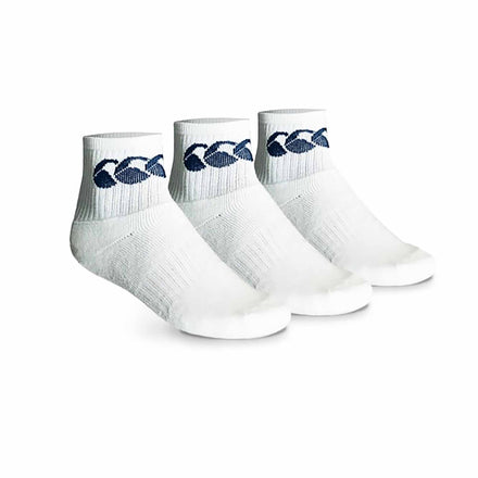 Cotton Sport Crew Sock 3-Pack White