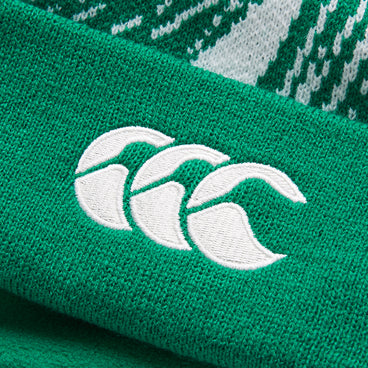 Adult Unisex Ireland Bobble Hat White