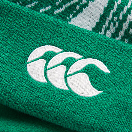 Adult Unisex Ireland Bobble Hat White
