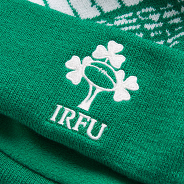 Adult Unisex Ireland Bobble Hat White