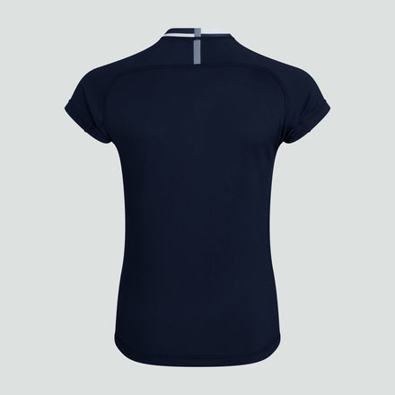 Womens Vapodri Evader Hooped Jersey Navy
