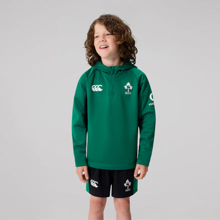 Junior Unisex Ireland Zip Training Hoody Green