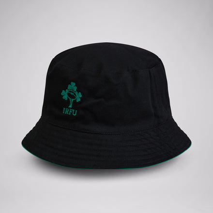 Adult Unisex Ireland Reversible Bucket Hat Black/Green